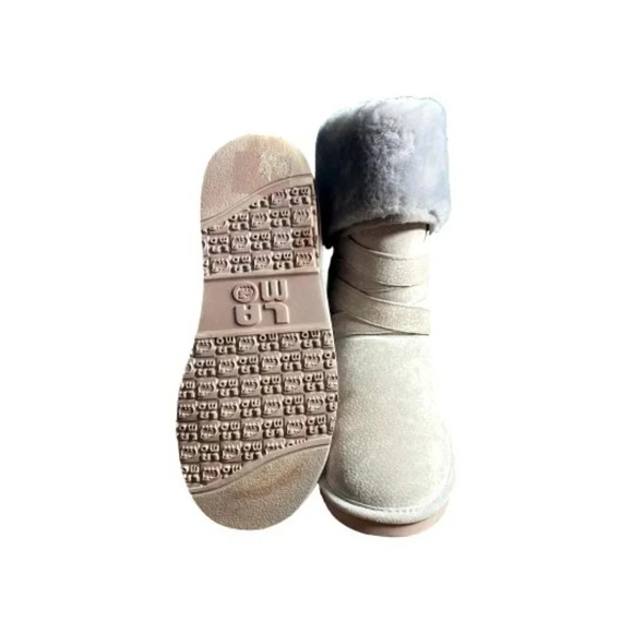 Lamb Savoy Mushroom Faux Fur Boots‎ - Picture 4 of 5